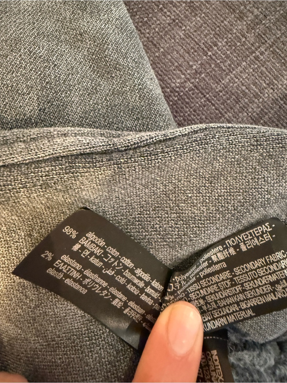 Zara Charcoal Gray Crewneck Sweatshirt with Pink 'My Castle, My Rules' Graphic - Picture 4 of 4